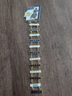 Poole Pirates Speedway badge with year bars 1994-2005 gold back