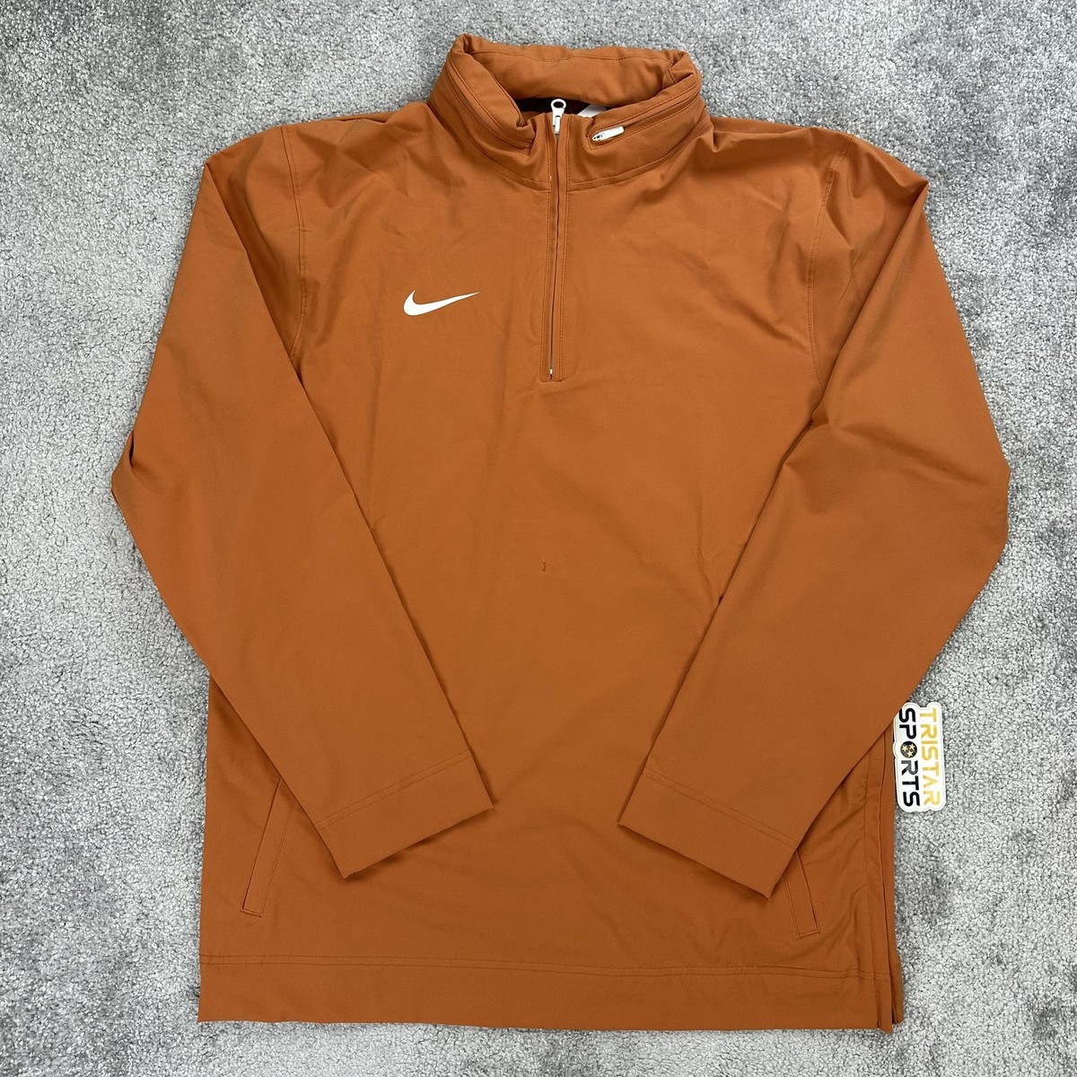 NIKE ジャケット Nike Football Coaches Jacket Mens Medium Orange 1/4 Zip Hooded