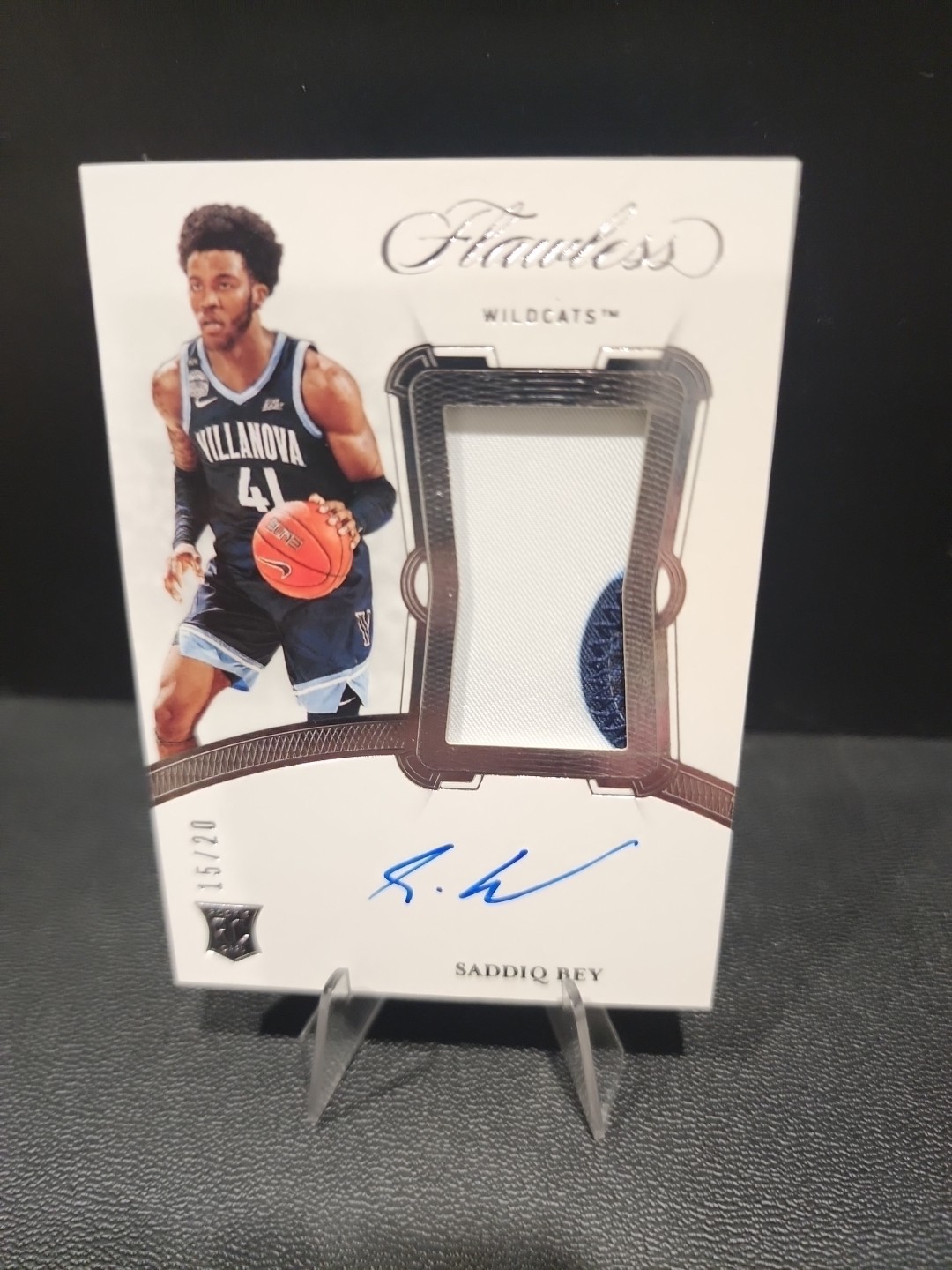 2020 Panini Flawless Collegiate Saddiq Bey Rc #129 Patch Auto /20