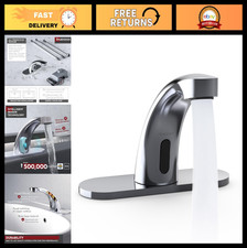 Touchless Bathroom Sink Faucet - Automatic Motion Sensor, Infrared, Chrome, Batt