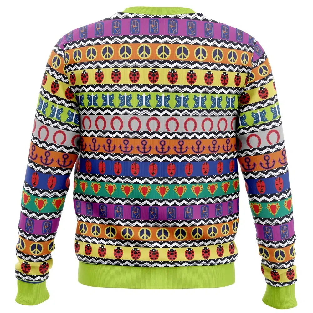 JoJo's Bizarre Adventure All Symbols Pattern Christmas Ugly Sweater