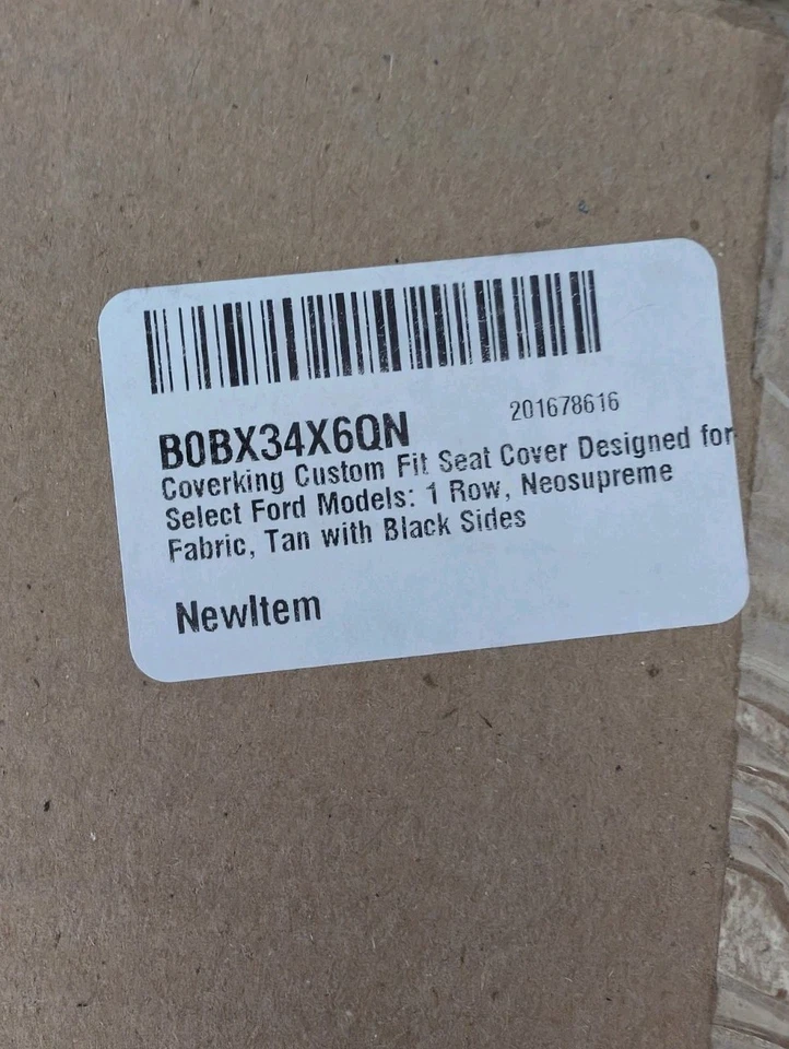 保护套 King 棕褐色和黑色座椅套适用于 2013 - 2020 福特 Fusion  — 第 4/4 张图片
