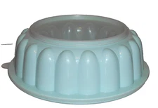 Tupperware Jello Mold Ice Ring Green 1202 1201 1203 Vintage 3 Piece Set