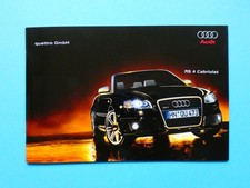 Prospekt / Katalog / Broschüre - Audi RS4 / RS 4 - Cabriolet / Cabrio - 02/06