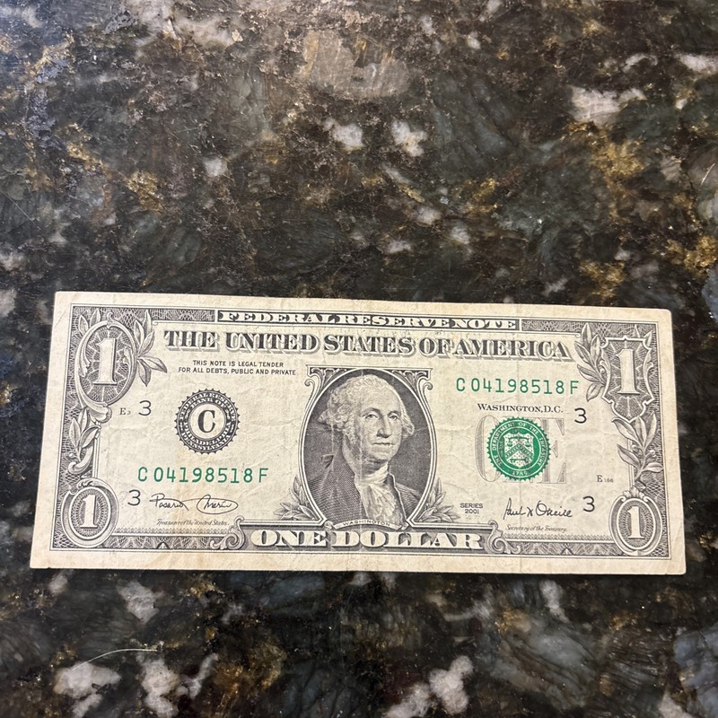 Birthday, Anniversary, Note 4/18/85 Fancy Serial # Circulated, C04198518 F 2021