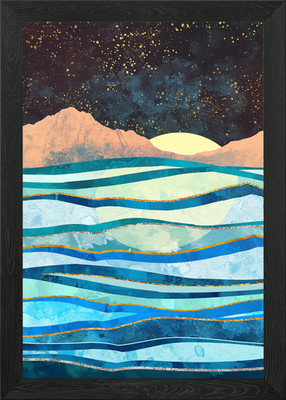 Gerahmtes Wandbild Sternenmeer Poster Leinwanddruck Bild