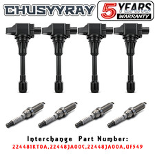 NEW 2026 4PCS Ignition Coil 22448-JA00C For 2008-2019 Nissan Rogue UF549