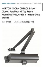 norton door closer 45ty69 Heavy Duty Bronze