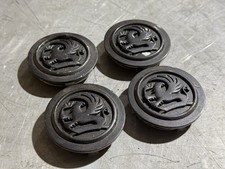 x4 Original Vauxhall Astra H Zafira B Vectra 64mm Alloy Wheel Centre Caps Set