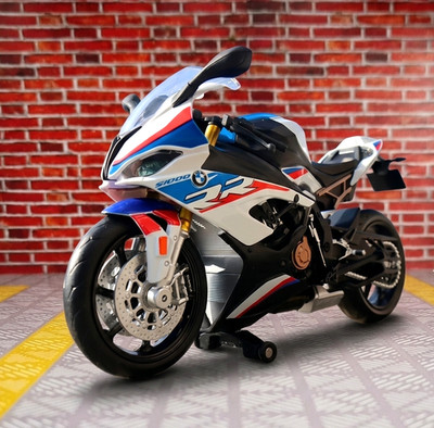 1:12 BMW S1000RR Diecast Motorcycle Model Alloy Bike w/ Kickstand Steering