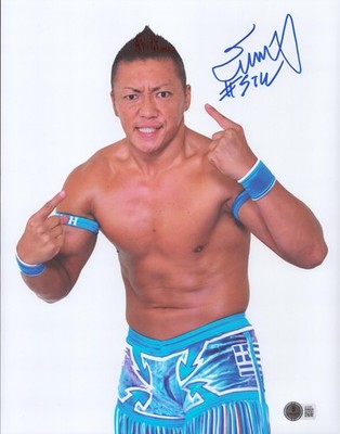 Cima Signed 11x14 Photo BAS COA AEW GLEAT WWE Dragon Gate WCW ROH Picture Auto B