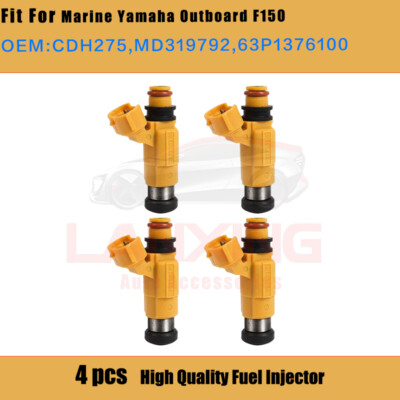 4PCS Fuel Injectors CDH-275 MD319792 For Marine Yamaha Outboard F150 ...