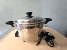 New Era 7 Qt Electric Multi Cooker Stainless Slow Cooker Liquid-Core 