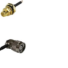 RG316 RP-SMA Female O-Ring to RP-TNC Male Angle RF Cable Rapid-SHIP LOT