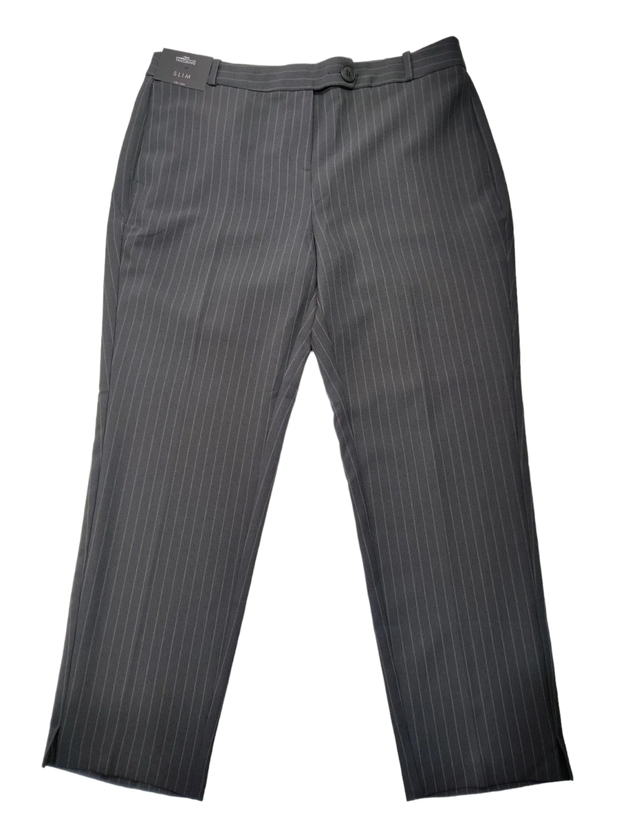 Dark grey cropped trousers shop
