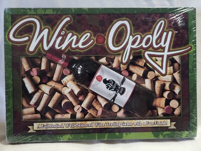 Wine opoly Boardgame A Full Bodied, Well Balanced, Fun Finish Wine Trading Game 
