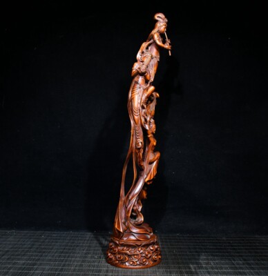 Chinese Natural Boxwood Hand carved Exquisite Statue 33828 Chinese Natural Boxwood Hand carved Exquisite Statue 33828