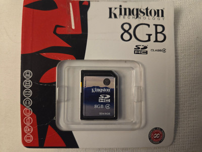 Kingston 8GB Class-4 SDHC Flash Memory Card SD4/8GB