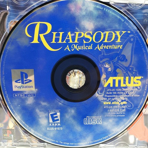 Rhapsody: A Musical Adventure (Sony Playstation 1, PS1) Complete Tested MINT - Picture 7 of 8