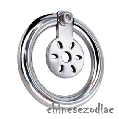 New Stainless Steel Male Chastity Device Flat Cage Men Small Metal Lock Belt