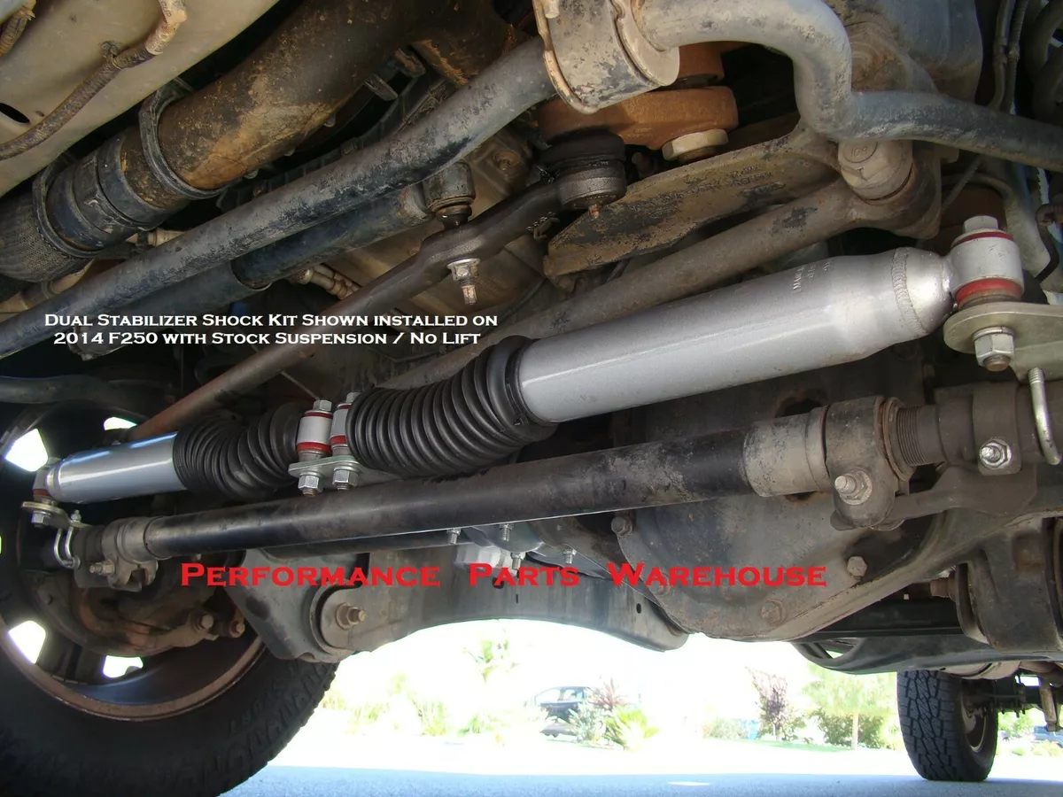 2005 20 FORD F250 F350 4x4 DUAL FRONT STEERING STABILIZER SHOCK KIT