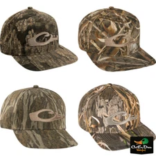 NEW DRAKE WATERFOWL SYSTEMS CAMO SNAP BACK FLAT BILL LOGO BALL CAP HAT