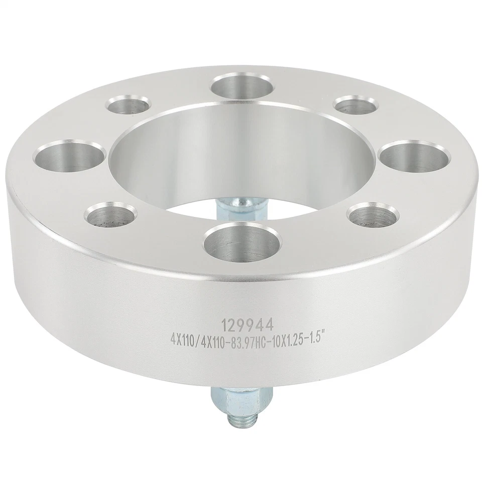 Espaciador de rueda 1,5" 4x110 4X 10x1,25 para Honda Rancher 400 420 350 Kawasaki KFX90 Foto 3 de 4