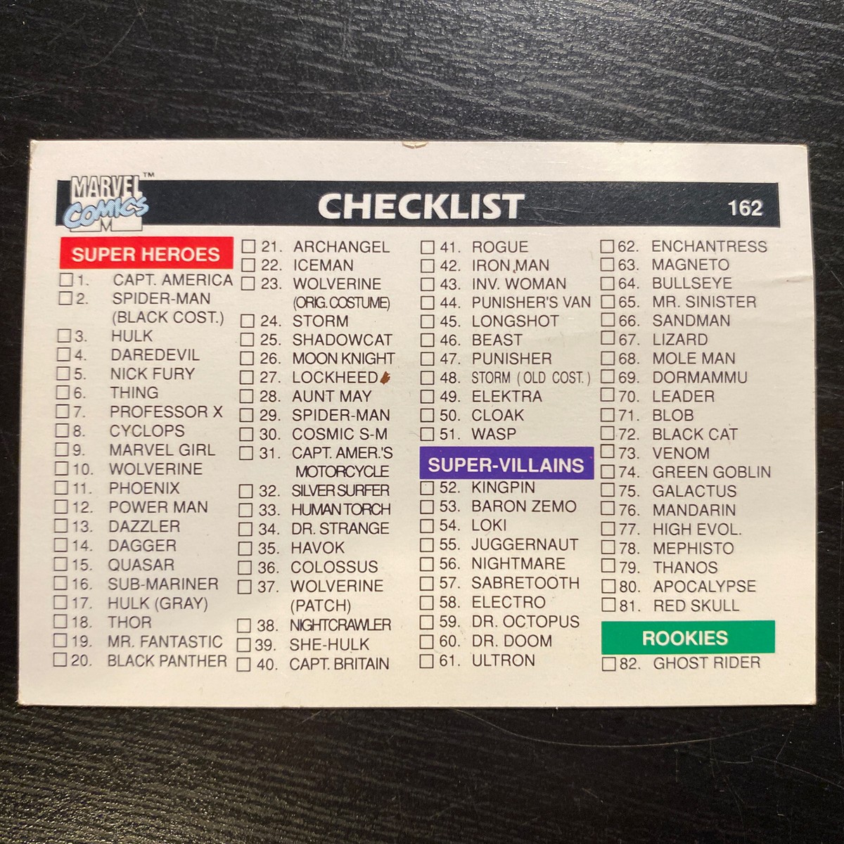 MARVEL UNIVERSE SERIES I Incomplete 162 Trading Card Set 1990 | eBay