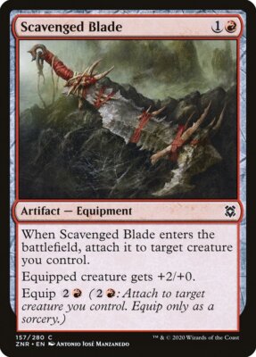 Magic the Gathering (mtg): ZNR: Scavenged Blade (x 4)