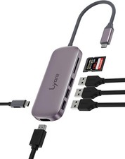 6 in 1 USB3.0 Type C Hub USB C Hub Multiport Adapter 4K HDMI Output  3x USB 3.0