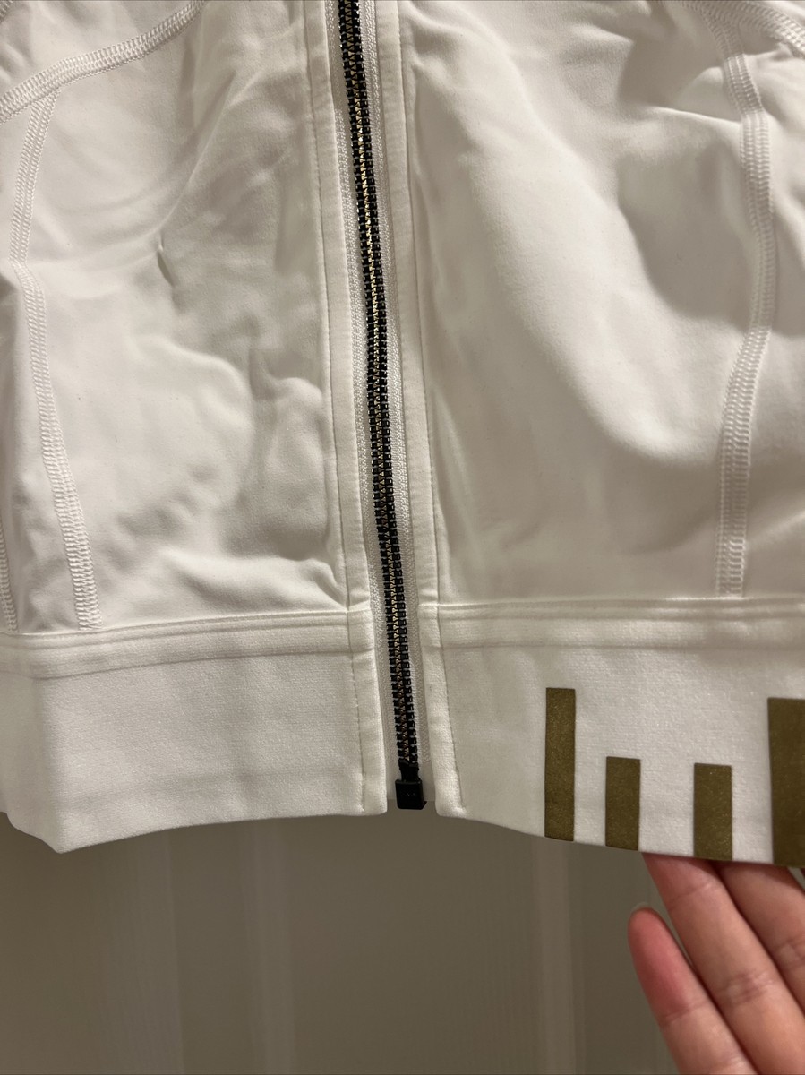 NWOT Lululemon Gold Special Edition Cropped Define Jacket White