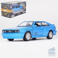 1:36 Audi Quattro 1980 Modelo Coche Diecast Vehículo de Juguete Niños Regalo Colección Azul