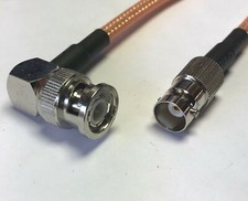 RG400 BNC Male Angle to BNC Female Double Shield Coax PICK LENGTH RF US Lot