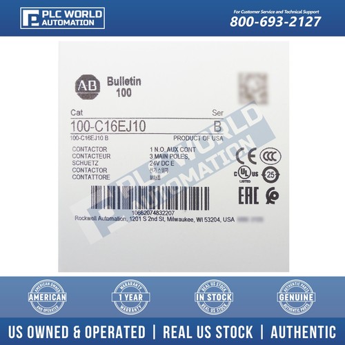 100-C16EJ10 Allen Bradley IEC Contactor, New, FREE UPS 2 Day Dlvry & 2 Year Wty - Picture 3 of 5