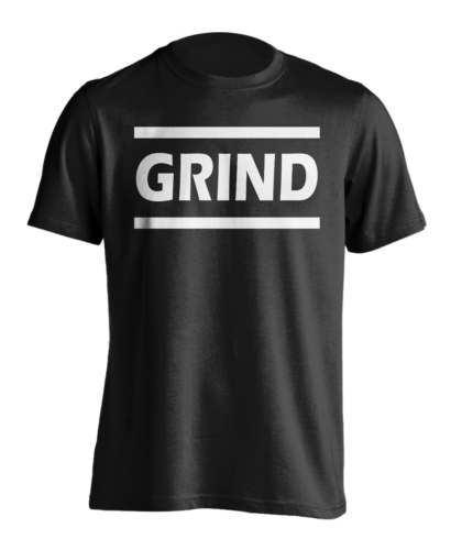 T-shirt homme neuf Grind sport motivation entraînement argent gymnase - Photo 1/6