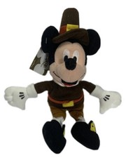 The Disney Store Mini Bean Bag Pilgrim Mickey 8" NWT