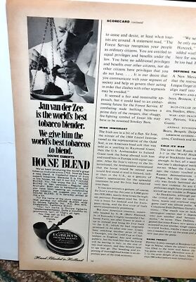 1970 Egberts House Blend Tobacco Blender Van DerZee Original Print Ad