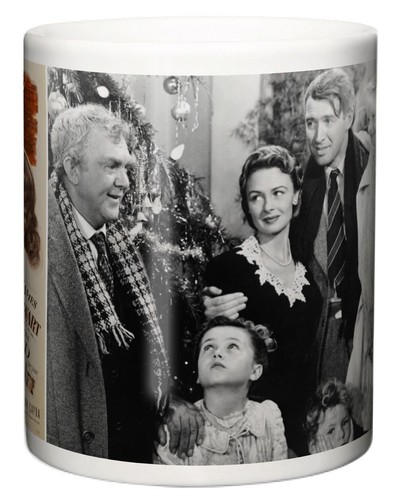 It's A Wonderful Life Classic Christmas Movie Poster & Scene 1946 Teetasse Geschenk - Bild 2 von 4