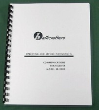 Hallicrafters SR-2000 Operating Manual: 11x17" Schematic Potective Covers