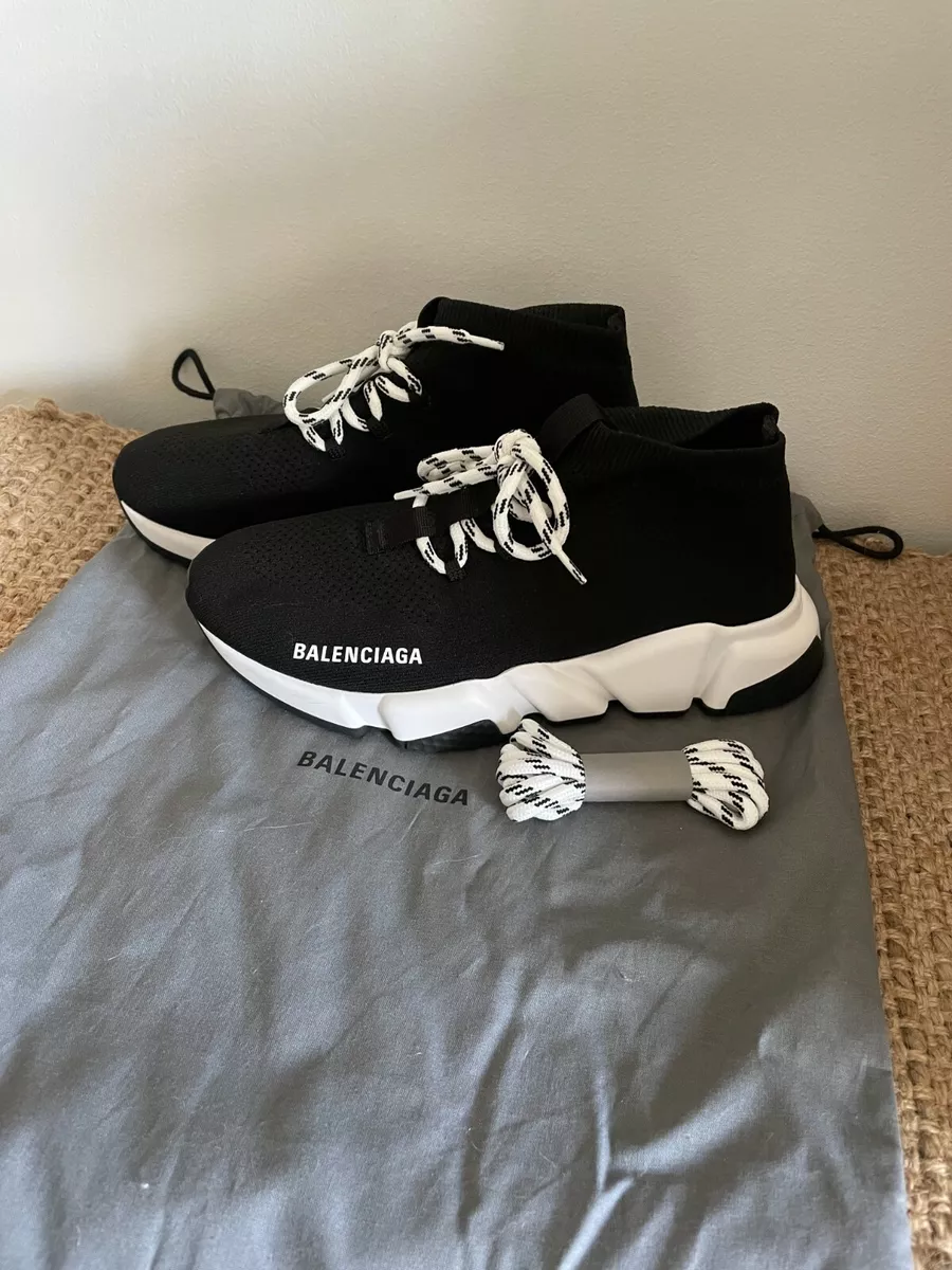 Speed Lace Up Sneakers in Black  Balenciaga  Mytheresa