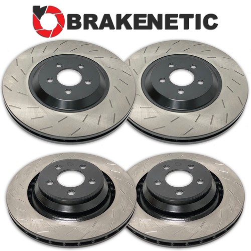 FRONT+REAR PREMIUM Slotted Brake Rotors Hellcat SRT w/6