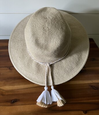Seafolly Australla Womens Collapsible Fedora One Size Tan  display picture 2