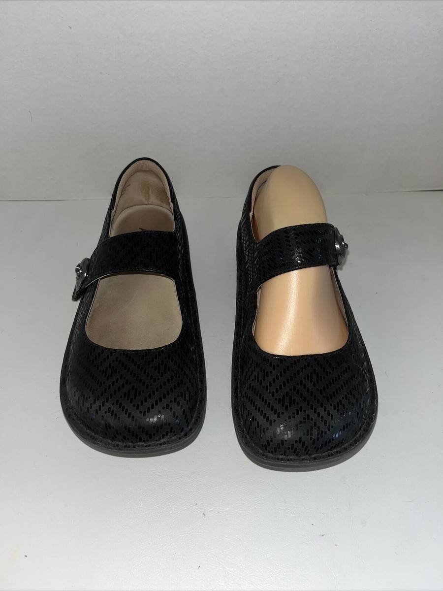 Alegria Paloma Comfort Slip On Leather Mary Janes Shoes PAL 530 Euro 37 $139