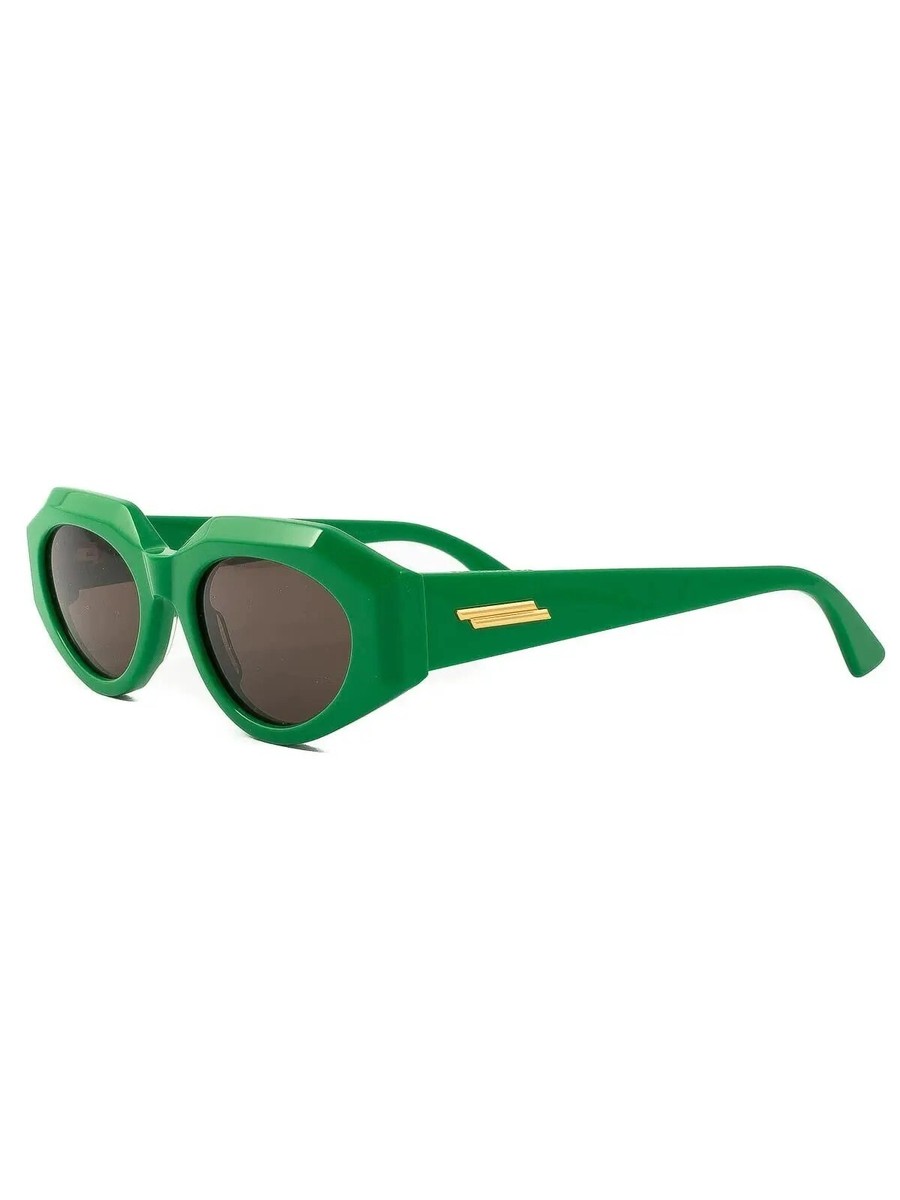 NO CUSTOMS TAX) BOTTEGA VENETA prakeet green oval acetate