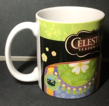 CELESTIAL SEASONINGS White & Green Tea ELEPHANT Coffee Mug ☕ 2009 Hain 🐘 EUC