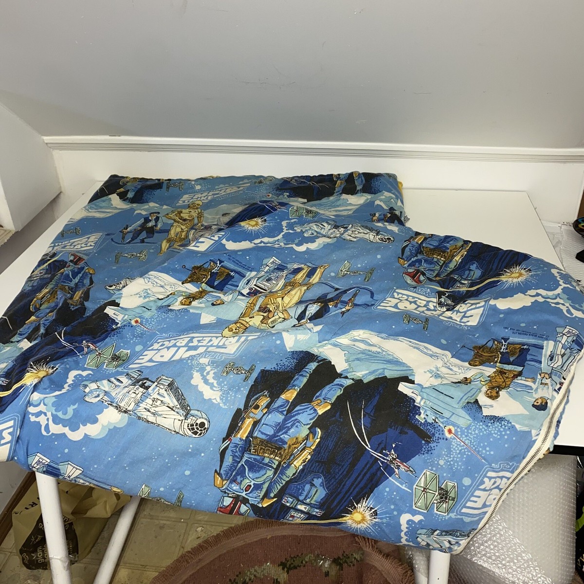 Vintage Star Wars Empire Strikes Back Twin Sheet Sleeping Bag Set