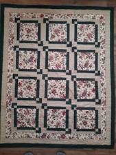 Floral Square Framed Quilt