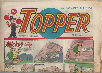 THE TOPPER COMIC + COA No 608 26 September 1964 VINTAGE & ORIGINAL PERFECT GIFT