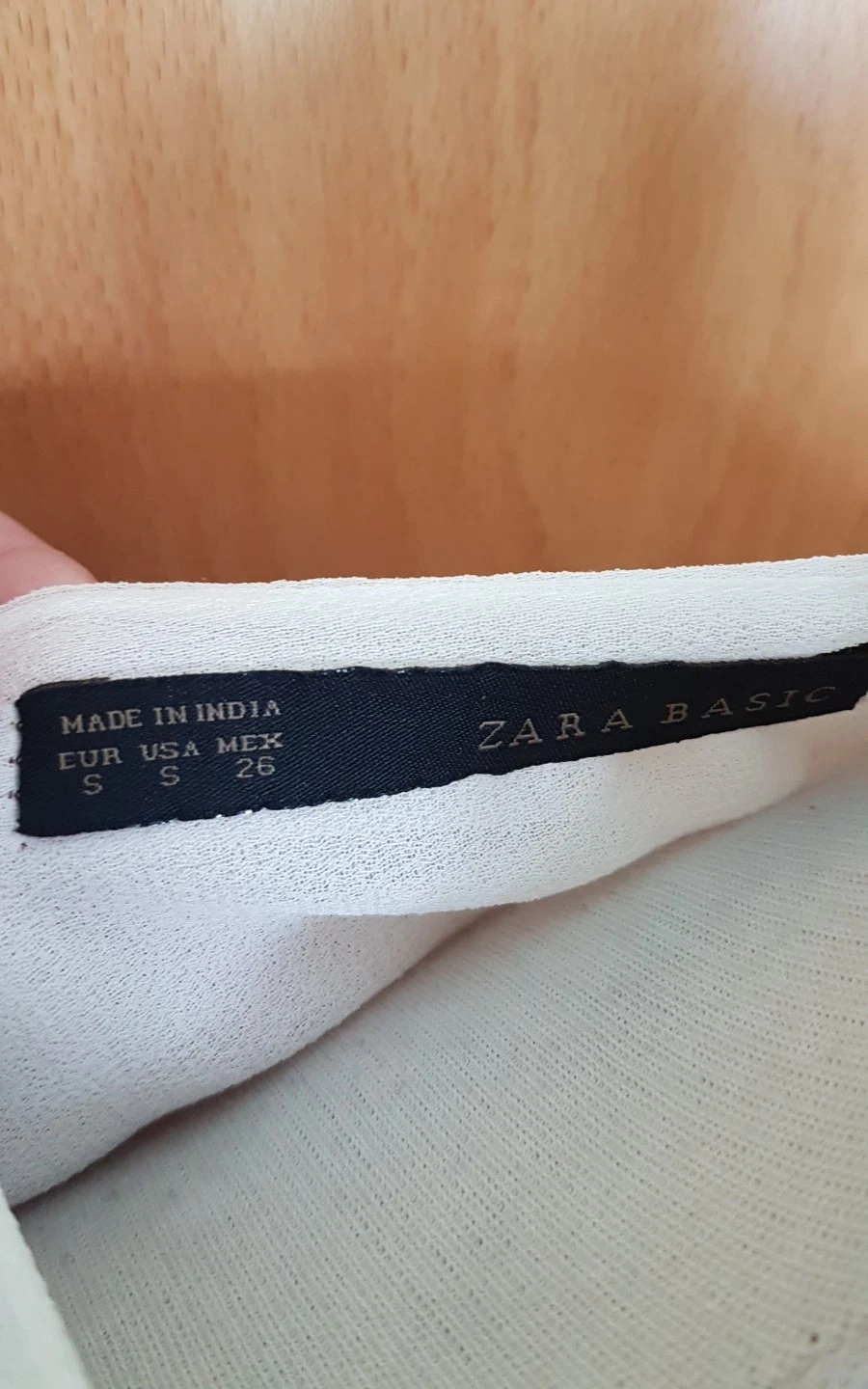 OFF WHITE abito donna ZARA taglia S 8 10 vita bassa bianco rosso ricamo