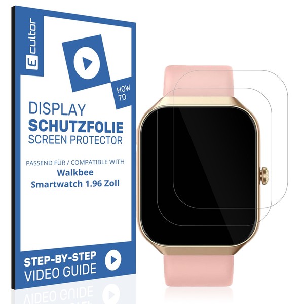 2X 3D Schutzfolie FüR Walkbee Smartwatch 1.96 Zoll Display Folie Flexibel Full-image